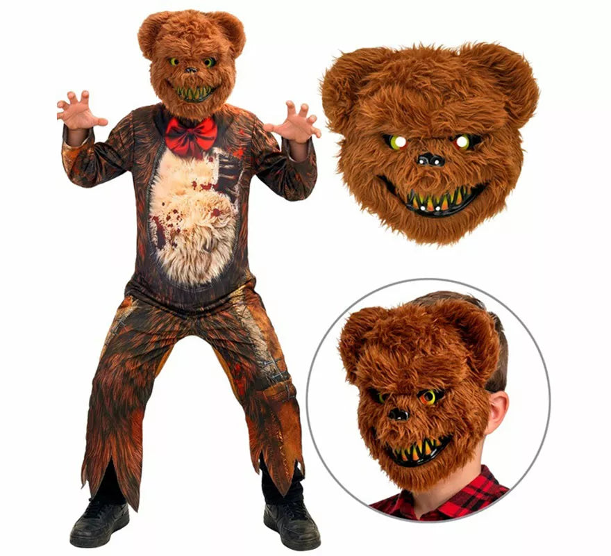 Disfraz de Oso Zombie con Máscara para niños