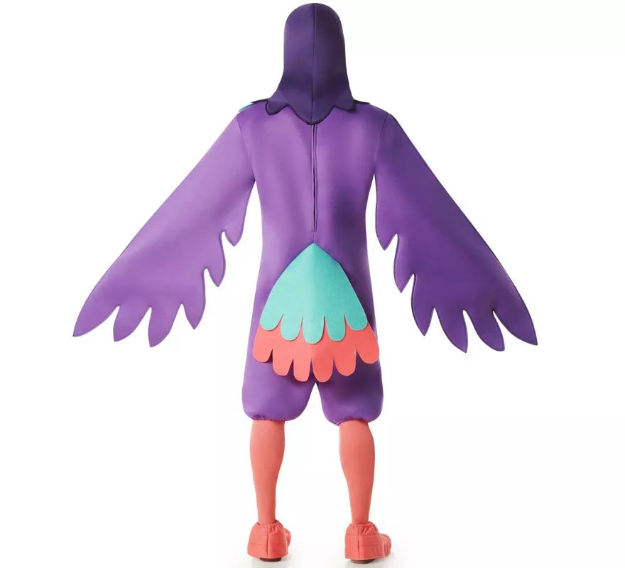 Translation missing: en.Disfraz de Pájaro Guacamayo morado para hombre