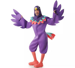 Purple Macaw Bird Costume for Men