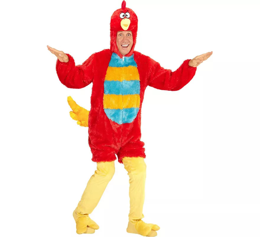 Translation missing: en.Disfraz de Pájaro Rojo en Peluche Suave para adulto