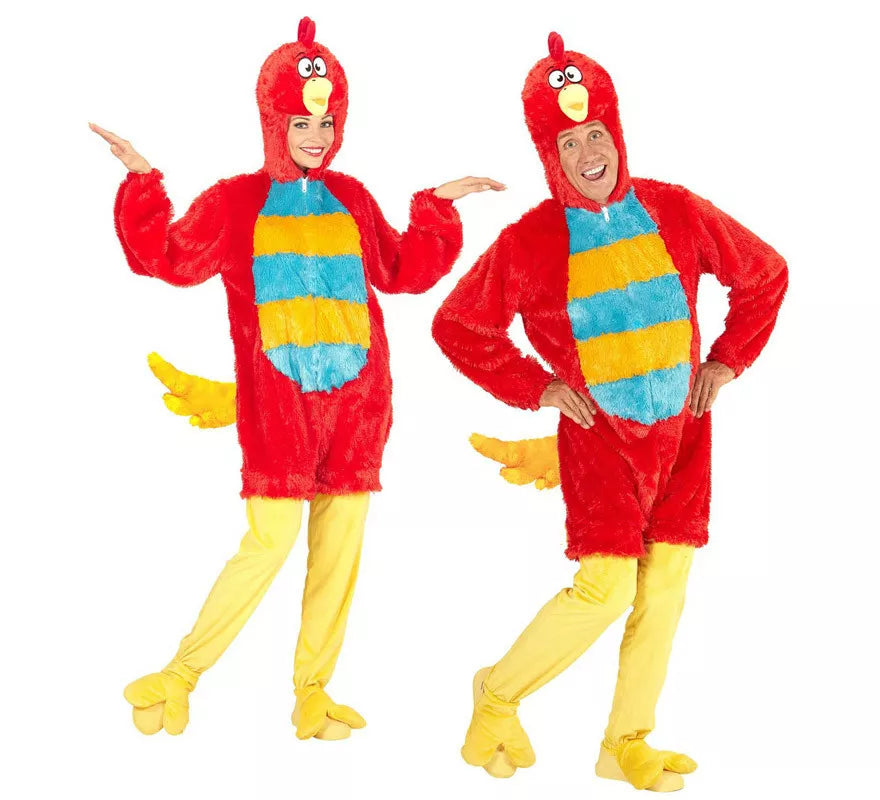 Disfraz de Pájaro Rojo en Peluche Suave para adulto