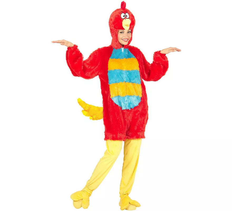Disfraz de Pájaro Rojo en Peluche Suave para adulto