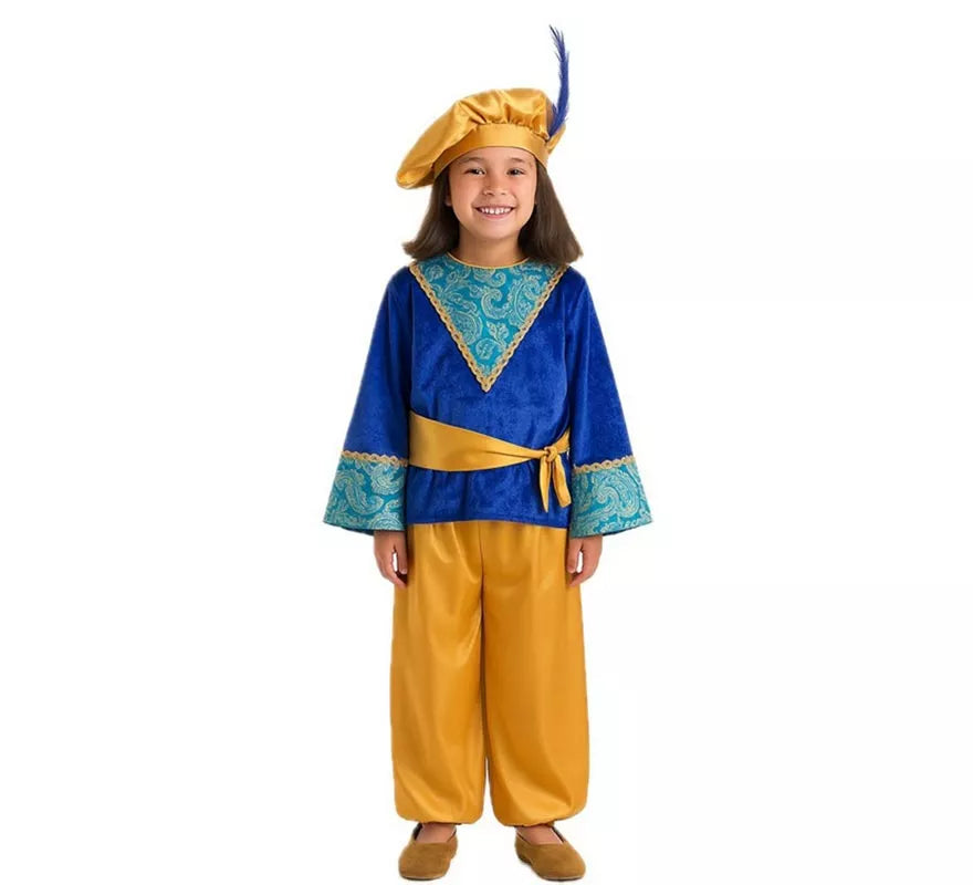 Disfraz de Paje del Rey Melchor para niño