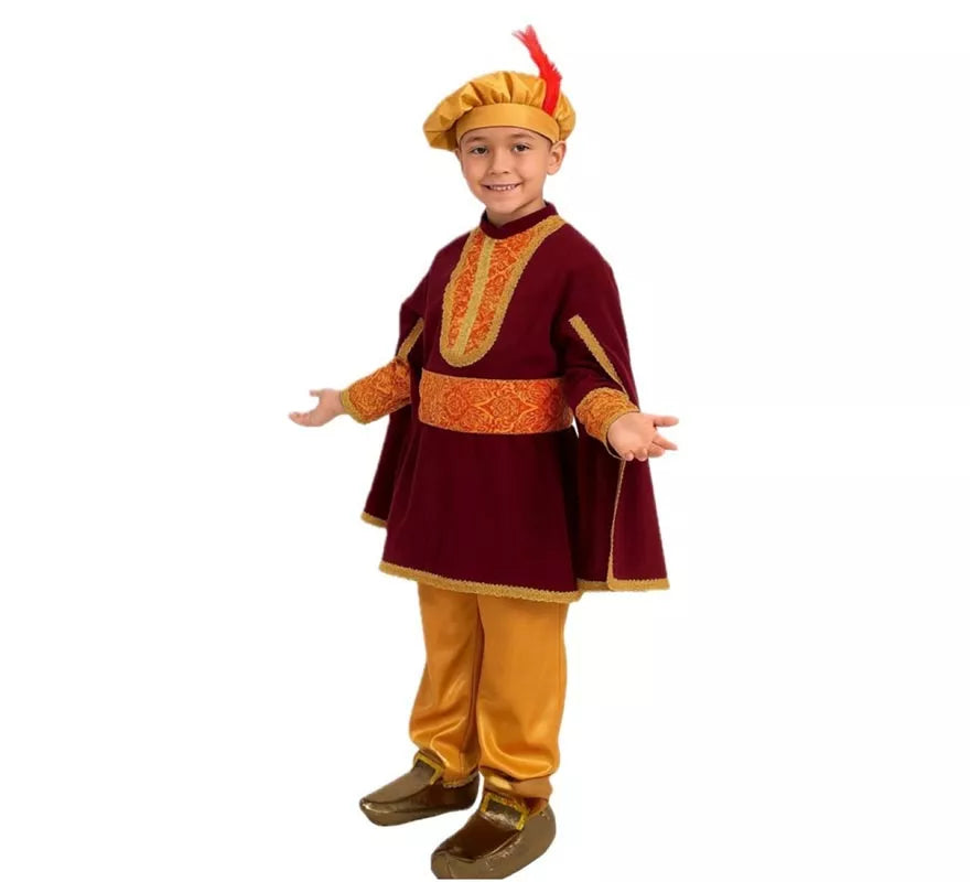 Disfraz de Paje Melchor para niño