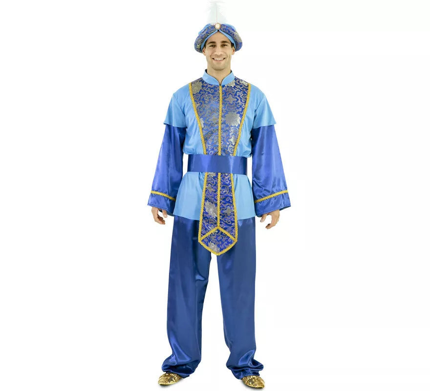 Translation missing: en.Disfraz de Paje Real Azul para hombre