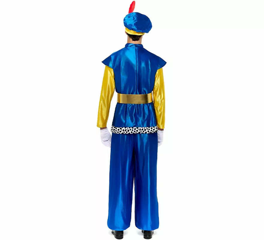 Translation missing: en.Disfraz de Paje Real azul para hombre