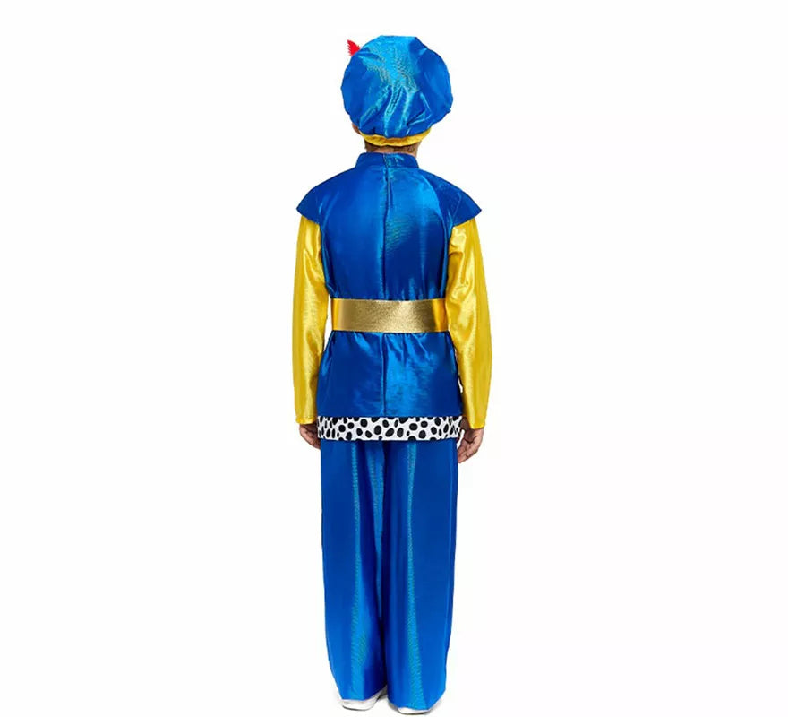 Translation missing: en.Disfraz de Paje Real azul para niño