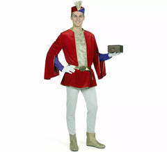 Red Royal Page Costume for Men