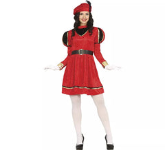 Elegant Red Page Costume for women