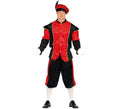 Disfraz de Paje Rojo y Negro para hombre