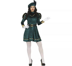 Elegant Green Page Costume for women