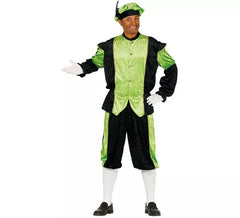 Green and Black Pageboy Costume for Men