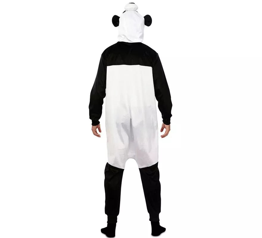 Disfraz de Panda Kugurumi con capucha y orejas para adulto