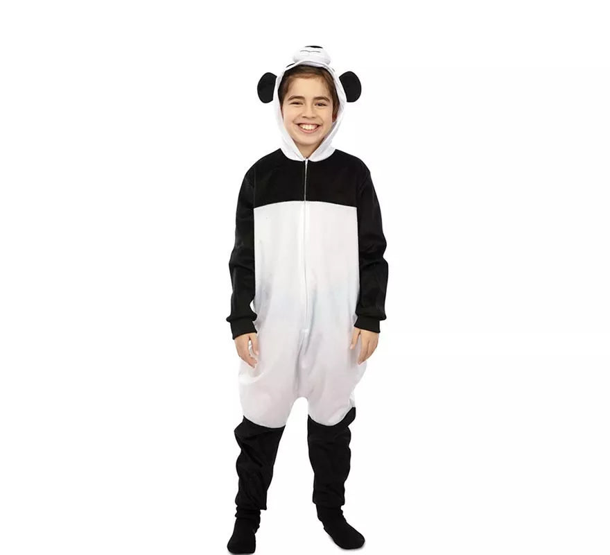 Translation missing: en.Disfraz de Panda Kugurumi con capucha y orejas para niños