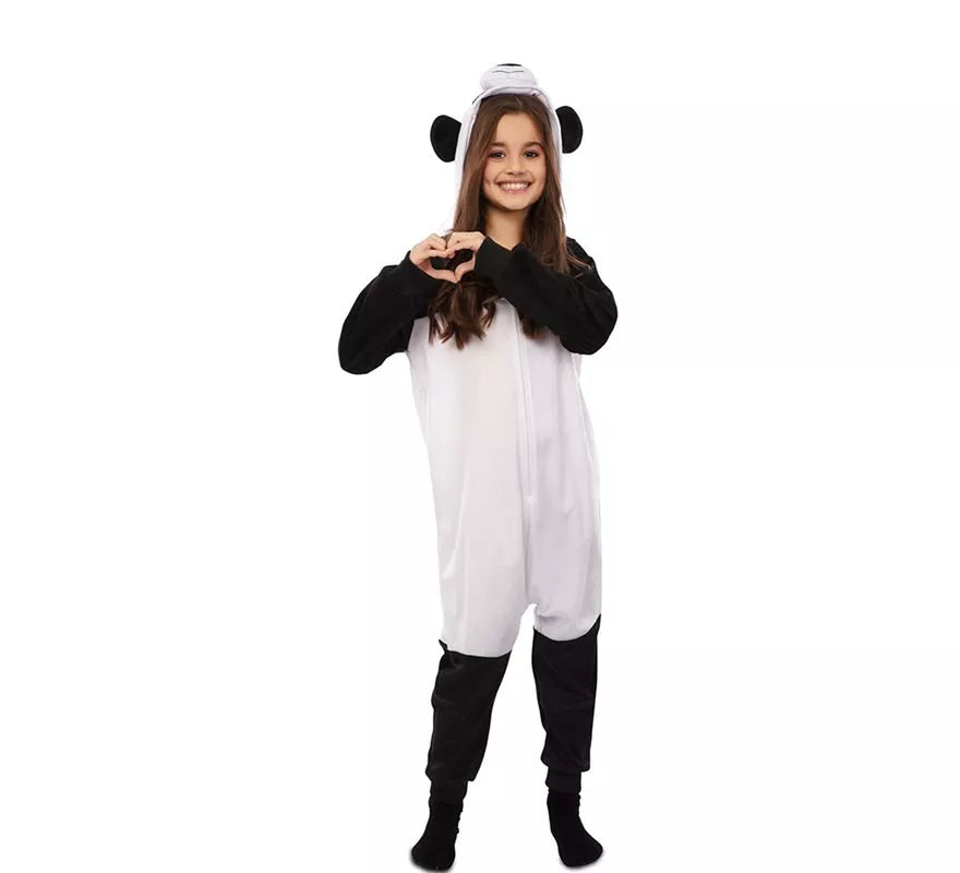 Translation missing: en.Disfraz de Panda Kugurumi con capucha y orejas para niños