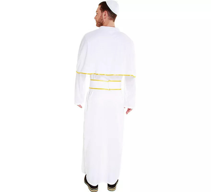 Disfraz de Papa Blanco y Dorado para hombre