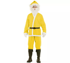 Yellow Santa Claus costume for men