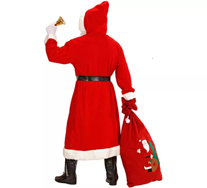 Disfraz de Papá Noel Clásico Súper Lujo para hombre