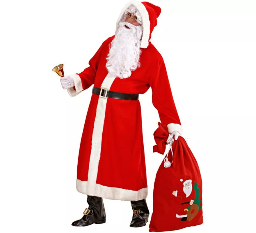 Disfraz de Papá Noel Clásico Súper Lujo para hombre