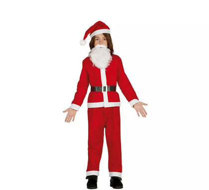 Disfraz de Papa Noel con barba para niño