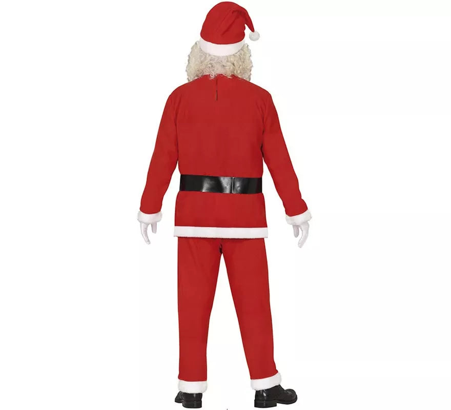 Disfraz de Papá Noel con cinturón negro para hombre