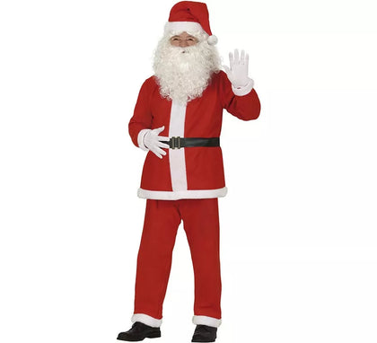 Disfraz de Papá Noel con cinturón negro para hombre