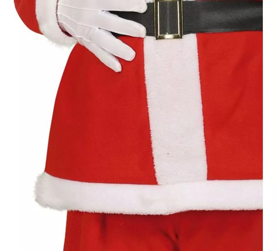 Disfraz de Papá Noel con cinturón negro para hombre