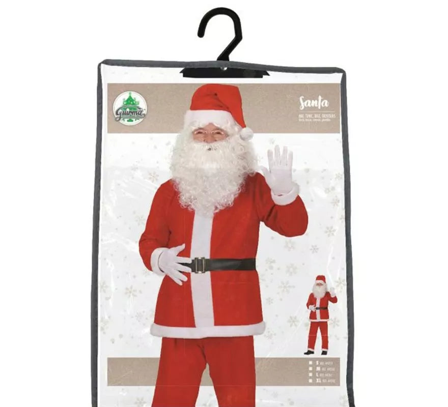 Translation missing: en.Disfraz de Papá Noel con cinturón negro para hombre