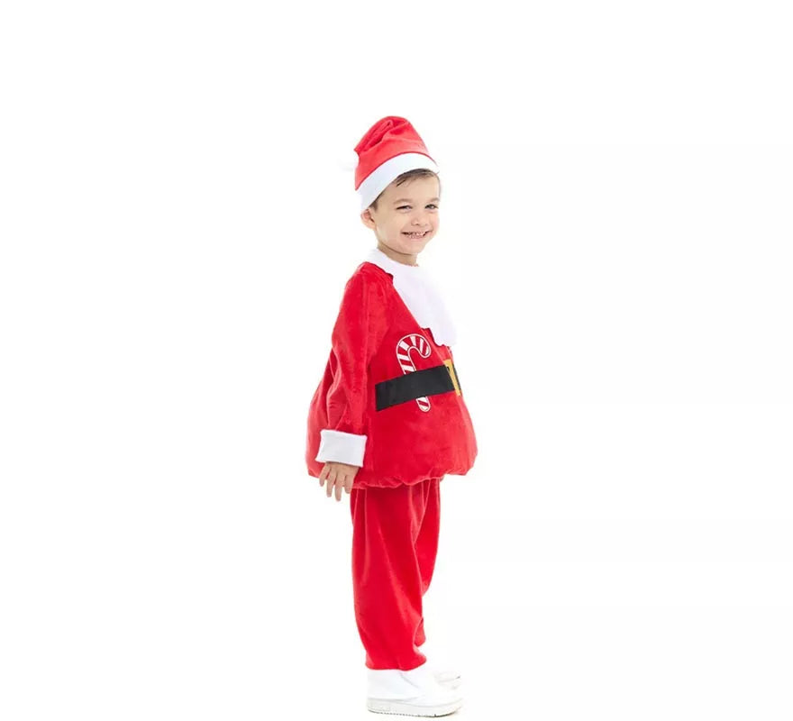 Disfraz de Papá Noel con gorro para bebé y niño