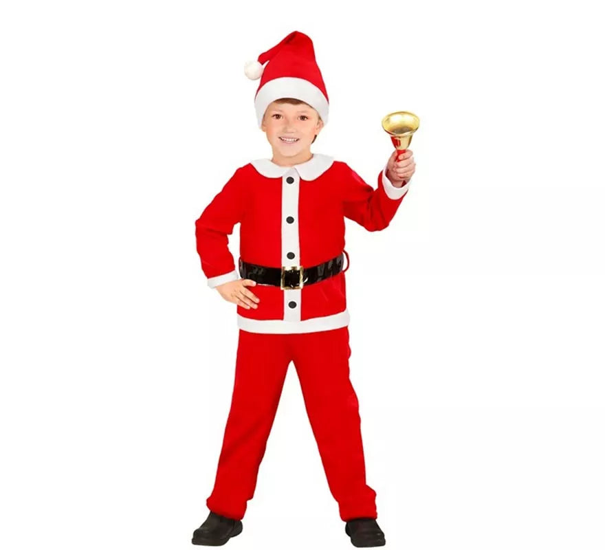 Translation missing: en.Disfraz de Papá Noel de Franela para niño