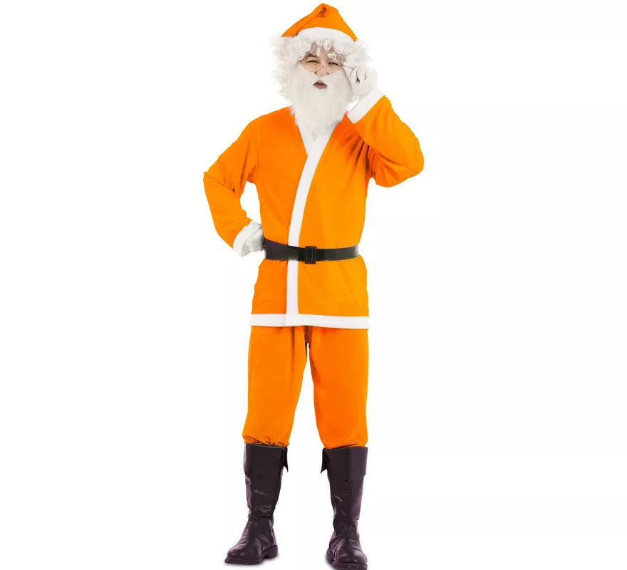Disfraz de Papa Noel Naranja para hombre