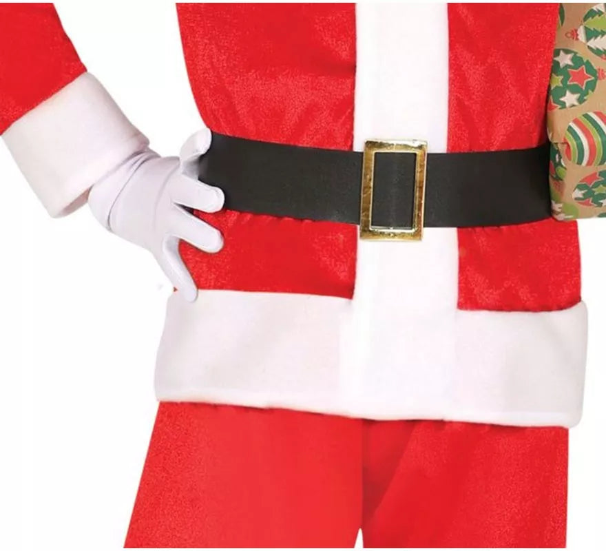 Disfraz de Papá Noel rojo y blanco con gorro para niño