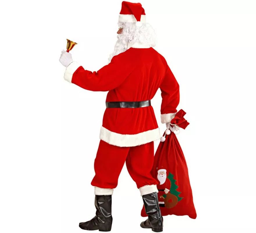 Disfraz de Papá Noel Súper Lujo para hombre