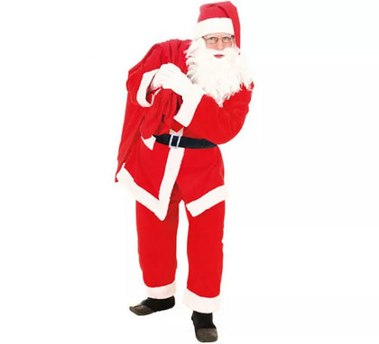 Disfraz de Papá Noel Terciopelo para adulto