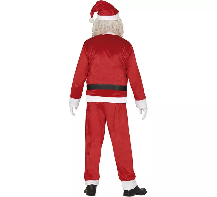 Disfraz de Papá Noel tradicional rojo para hombre