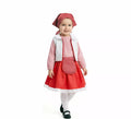 Disfraz de Pastorcita con Pañuelo rojo para niña