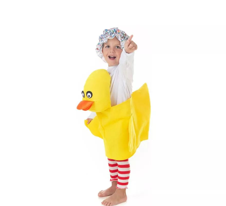 Disfraz de Patito amarillo con tirantes para niños