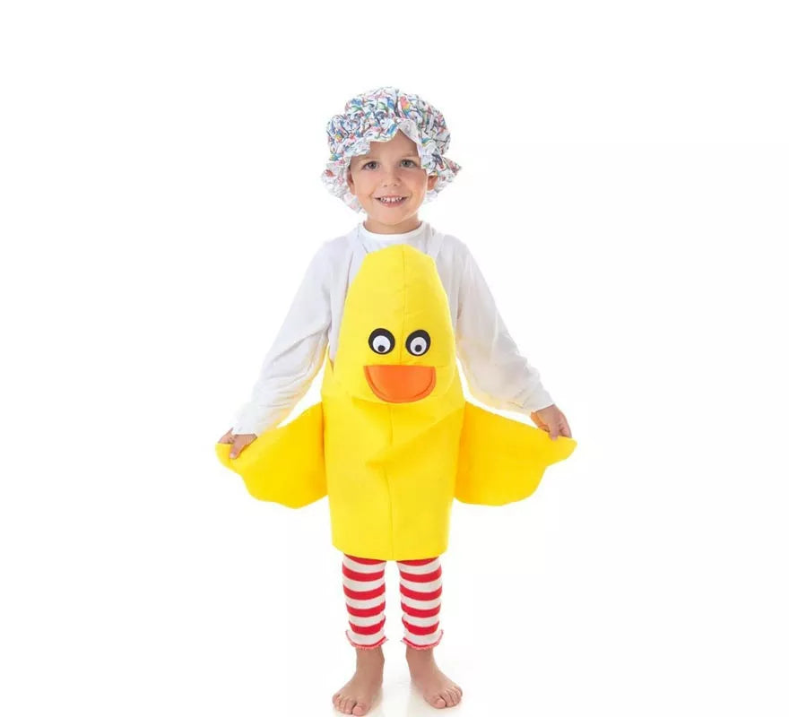 Translation missing: en.Disfraz de Patito amarillo con tirantes para niños