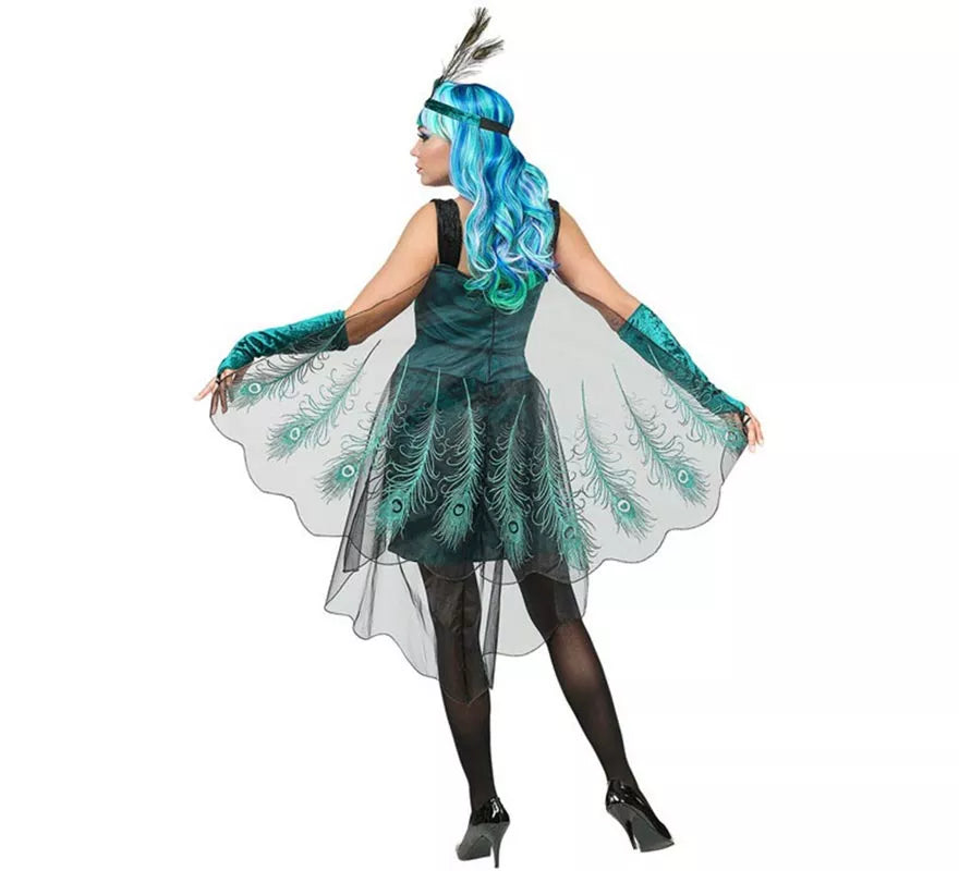 Disfraz de Pavo Real para mujer