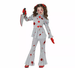 Horror Killer Clown Costume for Girl