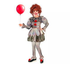 Costume da clown spaventoso per bambine