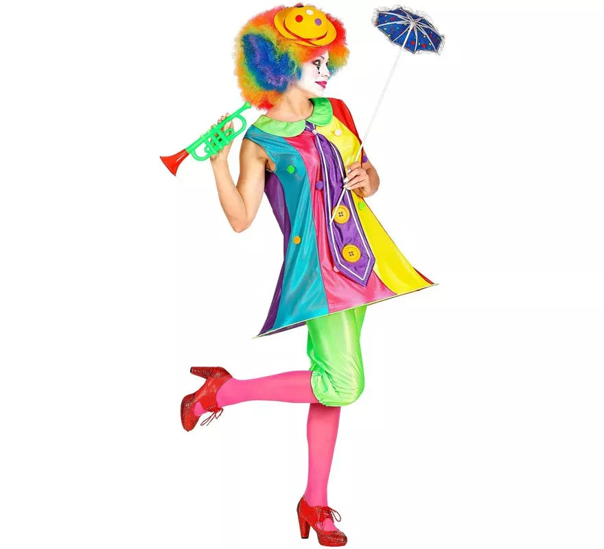 Translation missing: en.Disfraz de Payasa Colorines para mujer