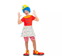 Clown Costume with Polka Dots for Girl
