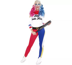 Langes Konflikt-Clown-Kostüm für Damen