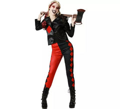 Black and red Conflictive Clown costume for women