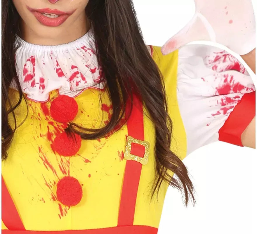 Disfraz de Payasa de Hamburguesa Asesina para mujer