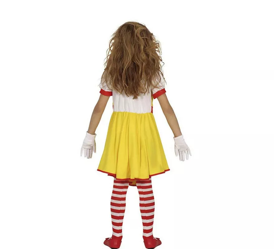 Disfraz de Payasa de Hamburguesa Asesina para niña