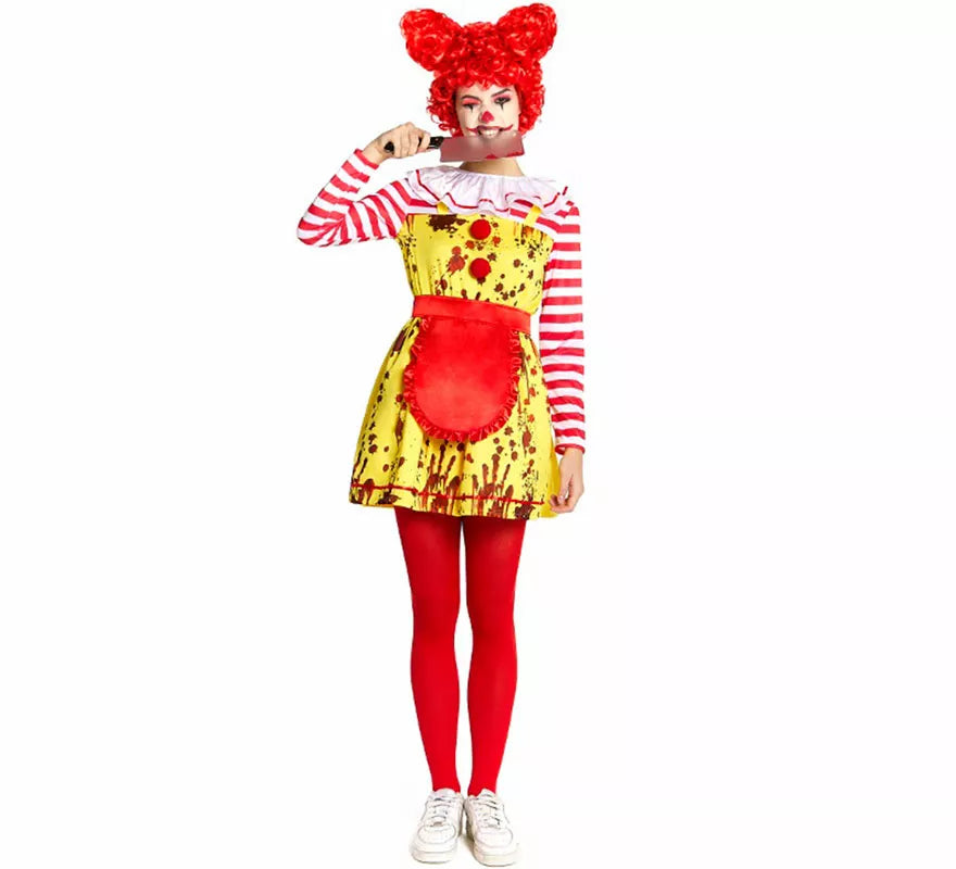 Translation missing: en.Disfraz de Payasa de Hamburguesa Sádica para mujer