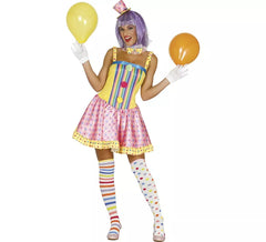 Multicolored Clown costume for women