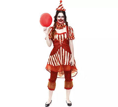 Classic red Clown costume for women